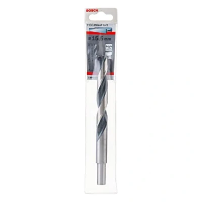 Imagen de Bosch Professional 2608577309 Broca helicoidal HSS PointTeQ (para Metal, vástago reducido, 15,5 x 120 178 mm, Accesorio de Taladro), 15.5 mm