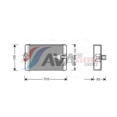 Imagen de Radiador de calefacción AVA QUALITY COOLING MSA6250