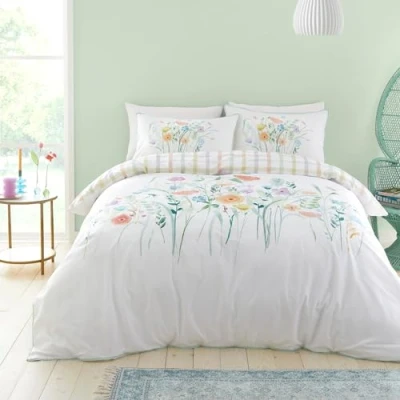 Imagen de Appletree Style Gardenia Juego de Funda edredón 100% algodón, tamaño Super King