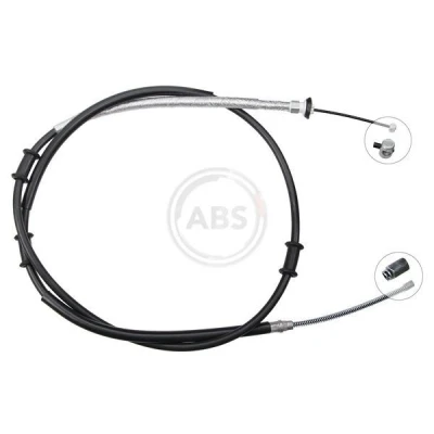 Imagen de A.B.S. K19060 Cable de Freno Mano 2140 Tambor para dirección izquierda/derecha FIAT: Doblo I Cargo