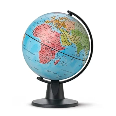Imagen de Idena 22068 Globo terráqueo con mapa político, aprox. 11 cm de diámetro, ideal para la escuela Version Alemana