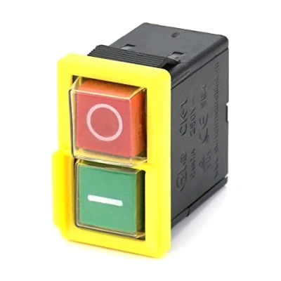 Imagen de QWORK interruptor de repuesto universal KJD 6 250V 4 A, NVR, parada emergencia