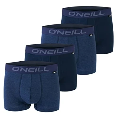 Imagen de O’Neill Basic Calzoncillos tipo bóxer deportivos para hombre, cualquier ocasión (juego de 2 unidades) Azul/Melange/Marine (4349). S