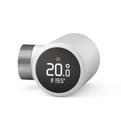 Imagen de tado Termostato de radiador inteligente X, con aplicación y altavoz (Alexa, Siri, Google Assistant), ahorra energía costes, instalación sencilla, no compatible V3+