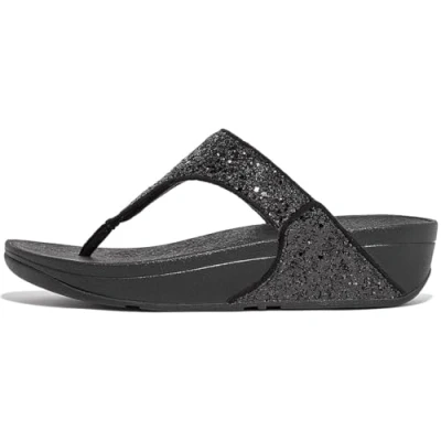 Imagen de Fitflop Lulu Glitter Toe Post, Chanclas Mujer, Midnight Navy, 38.5 EU