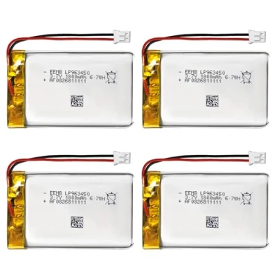 Imagen de 4pcs EEMB batería 3.7V 1800mAh 963450 Bateria de lipo Recargable Litio con Conector JST ¡Asegúrese Que la polaridad del Dispositivo Coincide Antes Comprar!