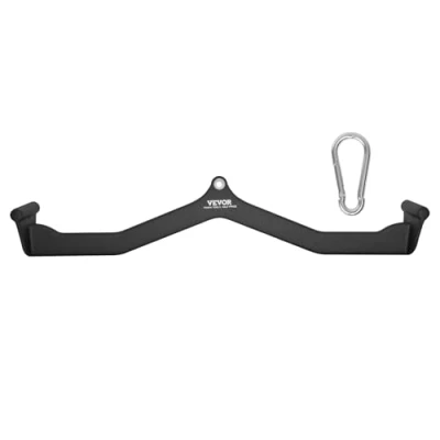 Imagen de VEVOR Barras Extraíbles para Máquina de Cable 60,5x14x17 cm Barra Tracción Tríceps Mango Recubierto Goma Entrenamiento Fuerza Espalda en V T Gimnasio