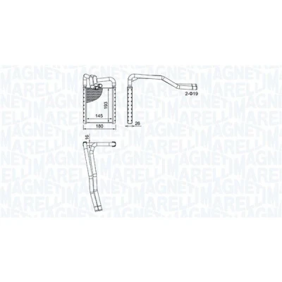 Imagen de MAGNETI MARELLI 350218508000 Radiador de Calefaccion