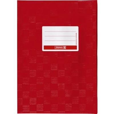 Imagen de Brunnen Cuaderno para A4 personalizable con nombre y estructura relieve/rafia estructura, 1 Sobre, color borgoña
