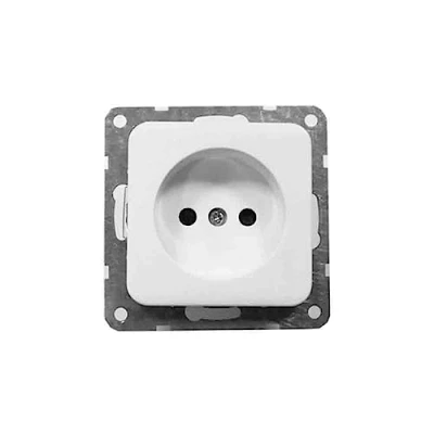 Imagen de Edp 65304 Base 10 16A Empotrar Serie Term, Bolsa Blister, Blanco