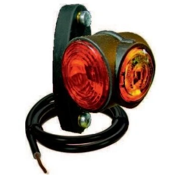 Imagen de PROPLAST 40108004 Luz de delimitación lateral T4W Rojo, blanco, amarillo 12/24