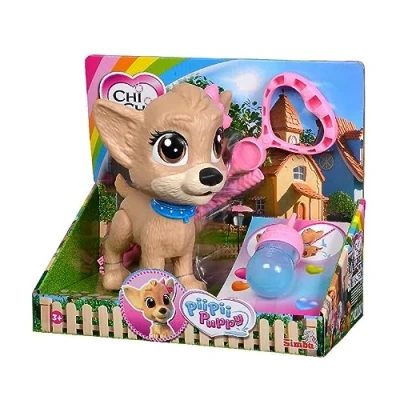 Imagen de Simba 105893460 Chi Love Pii Puppy Perro para pasear, Hace pipí, a Partir de 3 años, 20 cm