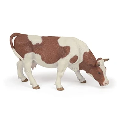 Imagen de Papo Vaca simmental pastando Farmyard Friends Figura, Color (2051147)
