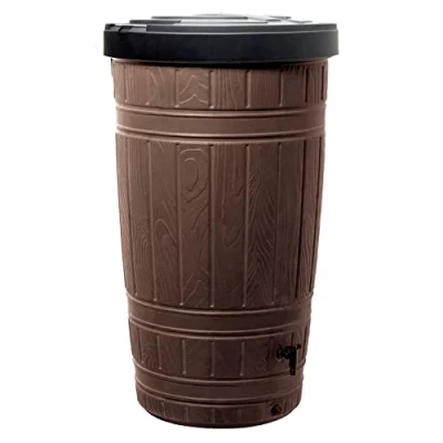 Imagen de Depósito para agua de lluvia WOODCAN 265L., dimensiones (mm) 648x648x1128, color Marrón
