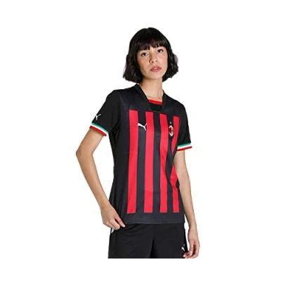 Imagen de ACM Season 2022/23 Official Home T Shirt, Women&#039;s, Puma Black Tango Red, M