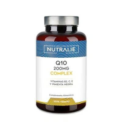 Imagen de Coenzima Q10 Complex 250mg 100% Pura 120 Cápsulas Coq10 Potente Antioxidante Vit C E B2 Refuerza Sistema Inmune Vitaminas y Pimienta Negra Ubiquinona Coenzyme 4 Meses Nutralie