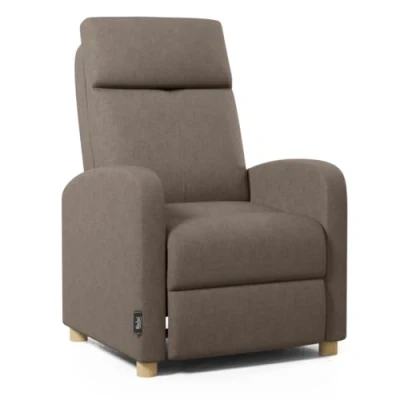 Imagen de ZZ DON DESCANSO Sillón Reclinable Tela Verona Chocolate, Relax con Reposapiés, Sistema de Apertura Push, Compacto, 2 Posiciones Tumbada y Posición Cero, Butaca Salón hasta 160º