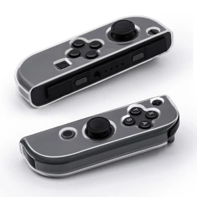 Imagen de Mcbazel Funda Protectora Transparente Resistente de TPU para Mandos NS Switch/Switch OLED Joy con 1 Par