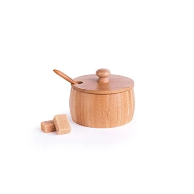 Imagen de Excelsa Eco Living Azucarero con cuchara, bambú, marrón, capacidad: 225 ml