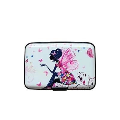 Imagen de Funda para tarjetas de identificación con bloqueo RFID, 6 ranuras aluminio, portátil, viajes, crédito
