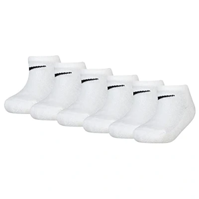 Imagen de Nike Sportswear Basic NO SHOW 6 PACK Calcetines para niños, Talla: 27 35, White
