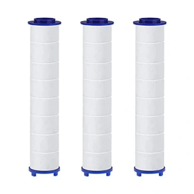 Imagen de Pack de 3 Filtros Algodón PP con Bolas Sulfito Cálcico para Rociador HAPPUP, Cartucho Filtrado Sedimento, Filtro 10,5x2 cm