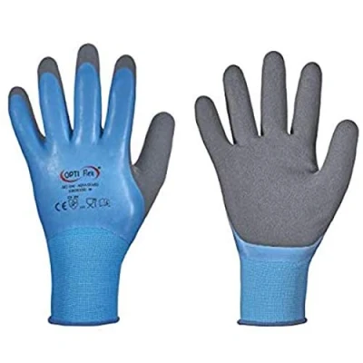 Imagen de Guante Aqua Guard Guantes de trabajo con revestimiento completo, aptos para alimentos, impermeables, talla 7 11., Azul (8)