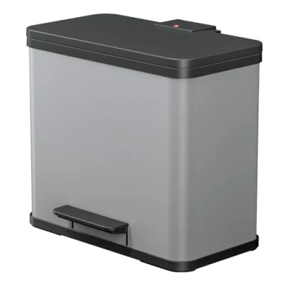 Imagen de Cubo Con Pedal Oko T Plus Tamaño L 3x9 Plateado 0633 220