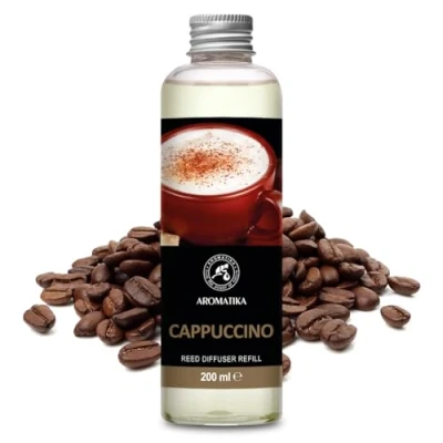 Imagen de Recambio de Difusor Capuchino 200 ml Relleno Difusores Aromáticos Ambientador Perfumado Fragancia para Habitación Reed Diffuser Refill Cappuccino