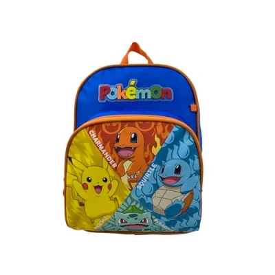 Imagen de CyP Brands Pokémon Mochila, Starters, Mochila escolar, pequeña, Material escolar,Backpack, Multicolor, Producto Oficial