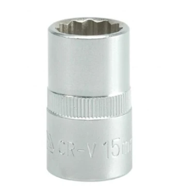 Imagen de YATO YT 1277 Piezas insertables de llave cubo DIN 3121 15 Acero cromo vanadio