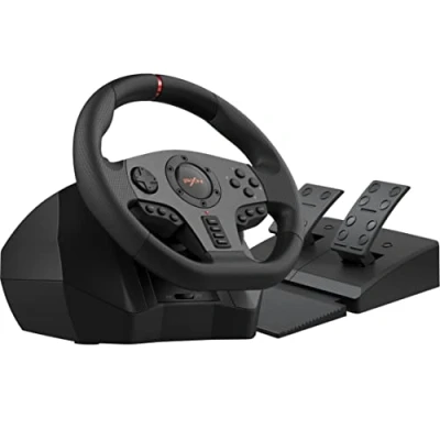 Imagen de PXN V900 Volante con Pedales de Juego 270&amp;900, Retroalimentación Vibración, Paletas Cambio para PC, PS3, PS4, Xbox y Switch