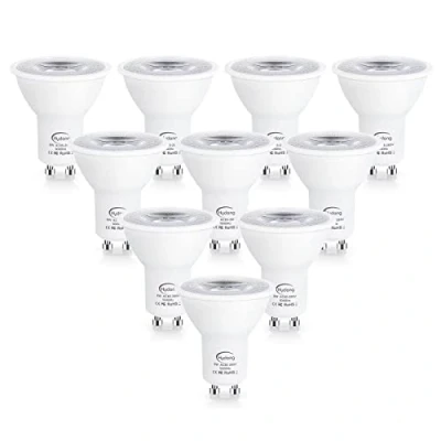 Imagen de HYDONG Bombillas LED GU10 Luz Fria 6000K 8W Equivalente 70W Halógena, 720LM, Ángulo de haz 120, No Regulable, AC 85 265V, Paquete 10
