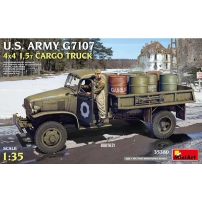 Imagen de MiniArt MIN35380 1:35 U.S. Army G7107 4X4 1,5t Cargo Truck, sin pintar