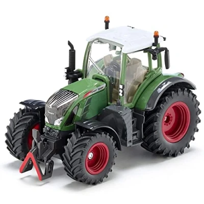 Imagen de siku 3285, Tractor Fendt 724 Vario, 1:32, Metal/Plástico, Verde, Dirección Ackermann y enganche