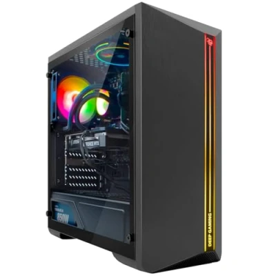 Imagen de DeepGaming PC Gaming Venom (Intel Core i9 11900F, 32GB RAM, RTX 3050 8GB, SSD 1TB + 2TB HDD, Windows 11 Pro, Refrigeración Líquida, WiFi Bluetooth) Ordenador Sobremesa, Gamer