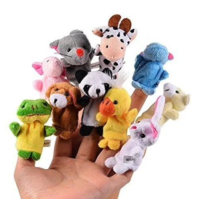 Imagen de CHSYOO 10 x Suave Marioneta Dedo Animales Muñecos Dedo, Juguetes Bebe Regalo para Fiesta Cumpleaños Niños Bautizo Bebé