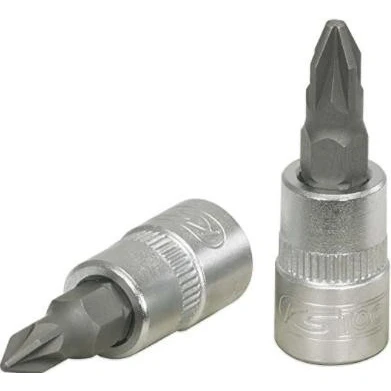 Imagen de KS TOOLS 911.1415 Piezas insertables de llave cubo DIN 3120, ISO 1174 PH1 Acero cromo vanadio Destornillador estrella (PH) moleteado
