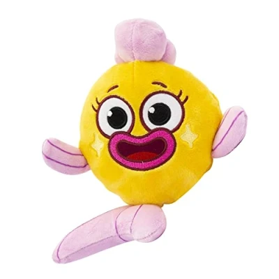 Imagen de Giochi Preziosi Baby Shark Big Show Peluche Amarillo y Rosa con Forma de pez Nombre Goldie 20 centímetros; para niños a Partir 2 años, BAH16500