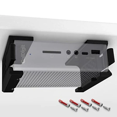 Imagen de Mobilefox Soporte de pared para base escritorio compatible con CalDigit TS3 Plus Thunderbolt Dock