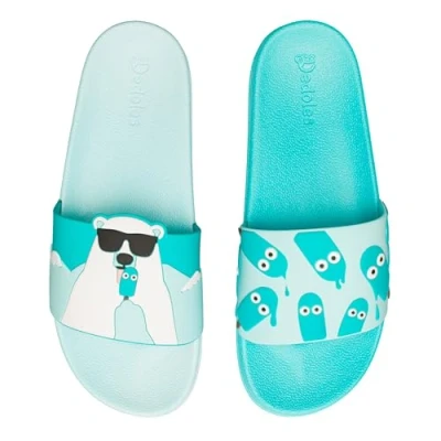 Imagen de Dedoles Chanclas &amp; Pantuflas Unisex Hombre Mujer y Niños Sandalias diseños divertidos Libros Pizza Flores Fiesta Café Regalo, Color: Oso polos, Tamaño: 38 EU
