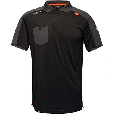 Imagen de Regatta Tactical Threads Offensive Wicking Workwear Polo Shirt T Shirts/Polos/Vests, Hombre, Black, XL