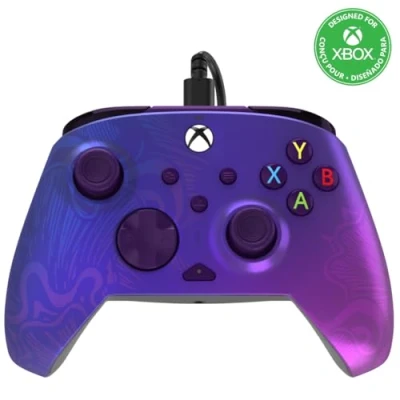 Imagen de Mando Xbox PDP XX RWCPFL, Series X Rematch Wired Controller Purple Fade Licenciado, Morado