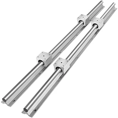 Imagen de VEVOR SBR16 Rieles de Guía Lineal 1500mm 2PCS Carril 1500m 4PCS Bloque Cojinete SBR16UU Kit Deslizamiento para Máquinas Automatizadas CNC Fresadoras Tornos Impresora 3D