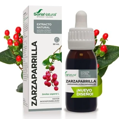 Imagen de Soria Natural Zarzaparrilla Extracto en Gotas Propiedades Diuréticas y Depurativas Apoya la Salud del Organismo 100% Favorece Eliminación de Líquidos Frasco 50 ml.