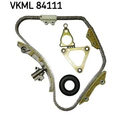 Imagen de SKF VKML 84111 Juego de cadena distribución sin rueda dentada árbol levas, cigüeñal Dúplex, cerrada