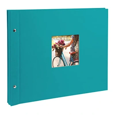 Imagen de Goldbuch Álbum Ventana, páginas Bella Vista con pergamino, Papel, Turquesa, 39 x 31 cm