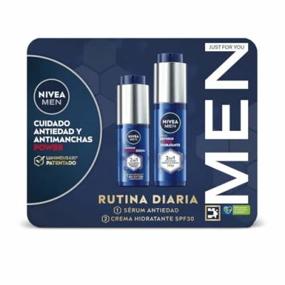 Imagen de NIVEA MEN POWER Pack Tratamiento Antimanchas y Antiedad Crema de Día FP30 (1 x 50ml) + Sérum 30ml) Piel aspecto más joven en sólo 4 semanas