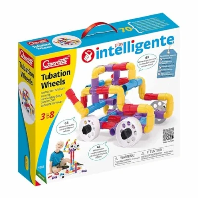 Imagen de Quercetti 041857 Tubation Wheels Toy, Multi Coloured, 68 Pezzi