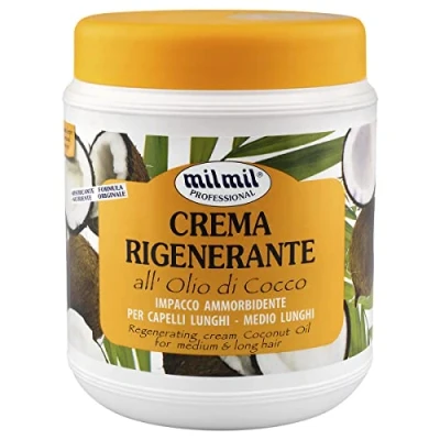 Imagen de crema rigenerante per capelli all&#039; olio di cocco impacco ammorbidente 1000 ml by Mil Com
